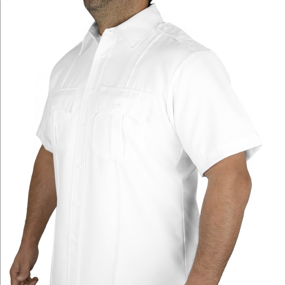 NWT, Men’s White Short Sleeve Uniform Small